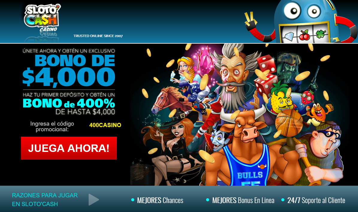 Sloto'Cash!
$4000 Bonus Sloto'Cash!
$4000 Bonus